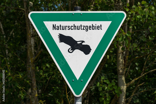 Naturschutzgebiet Schild