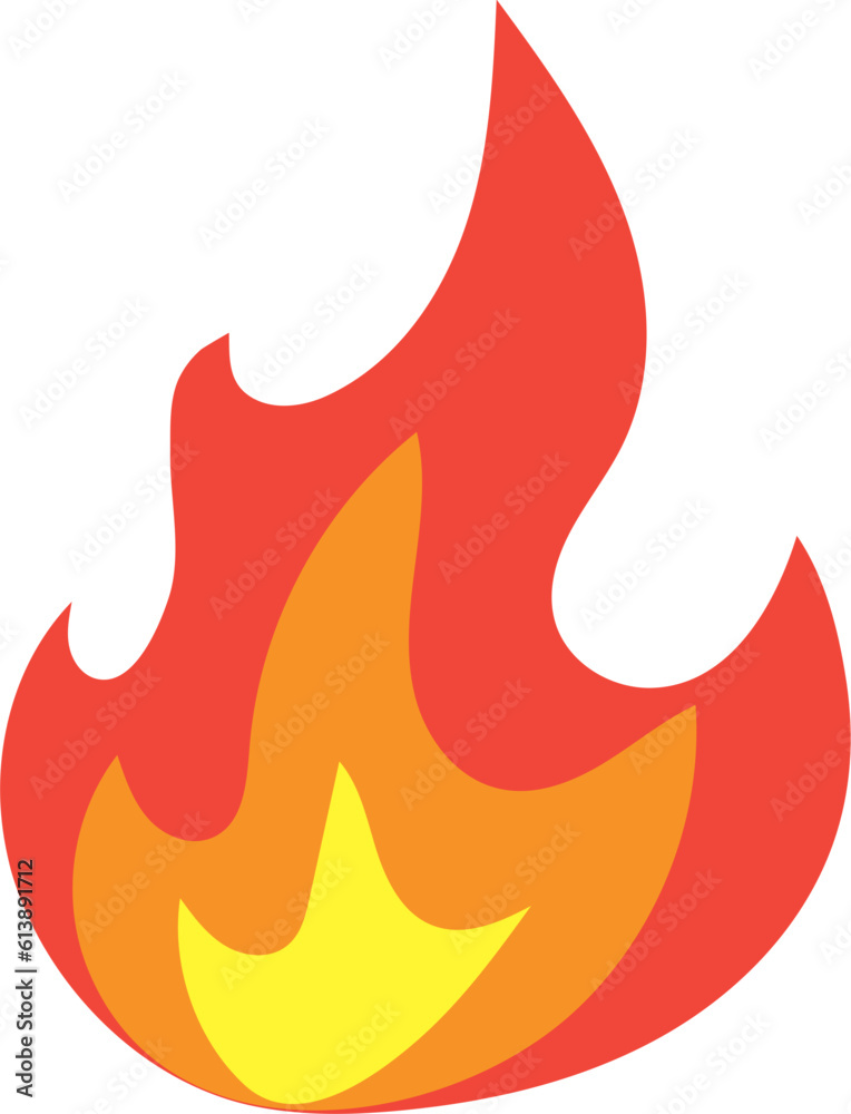 fire flame campfire hot burn vector illustration fire flame campfire hot burn vector illustration