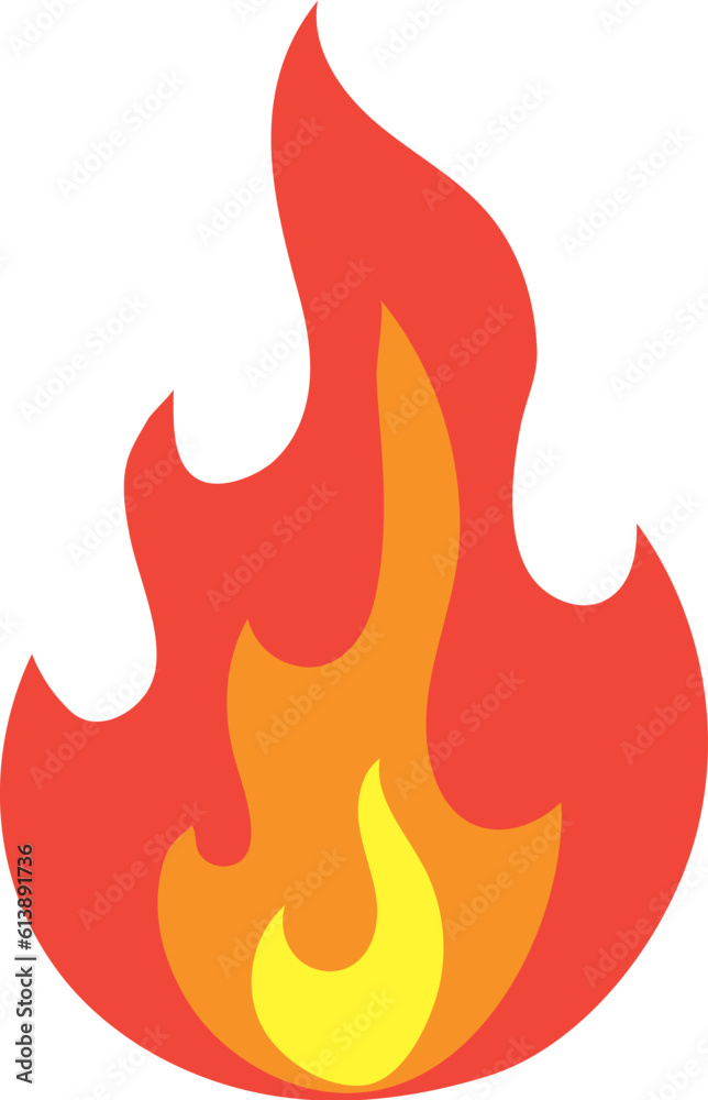 fire flame campfire hot burn vector illustration fire flame campfire hot burn vector illustration
