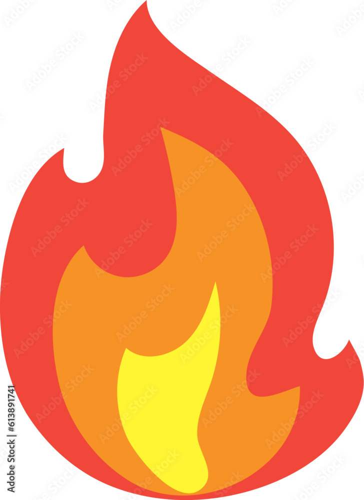 fire flame campfire hot burn vector illustration fire flame campfire hot burn vector illustration