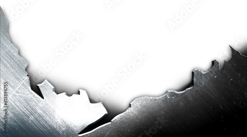 metal background. border template