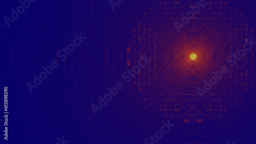 illustration of blue abstract background with light rays effect. futuristic design template for presentation, poster, flyer.