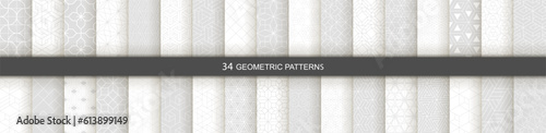 Set of Geometric seamless patterns. Abstract geometric  hexagonal  graphic design print 3d cubes pattern. Seamless  geometric cubes pattern.