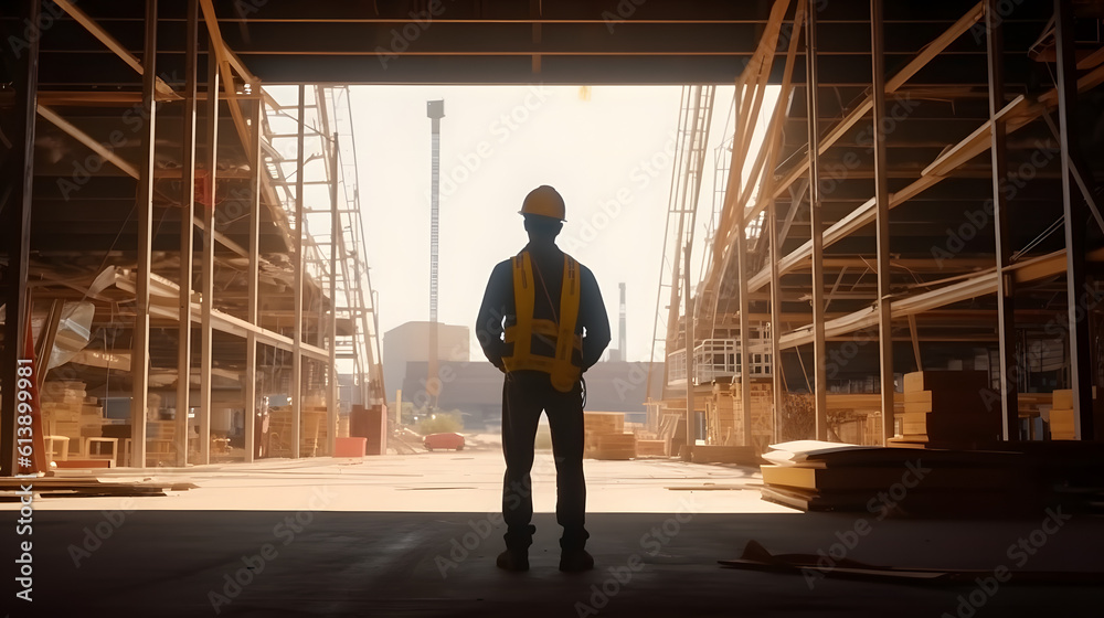 person in front. generative AI