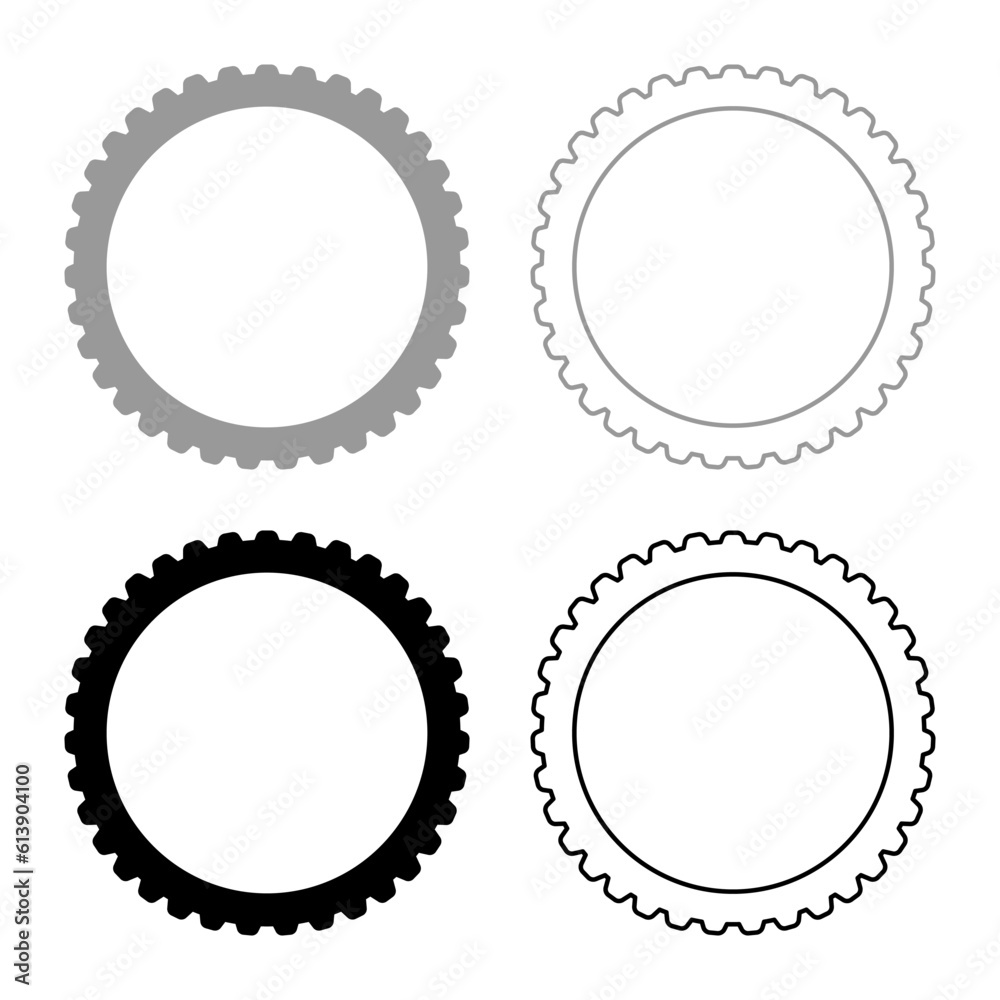 Bicycle tire bike tyre motorcycle parts wheel rubber compound set icon