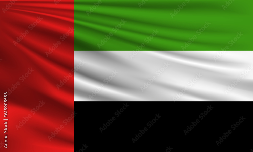 Vector flag of UAE