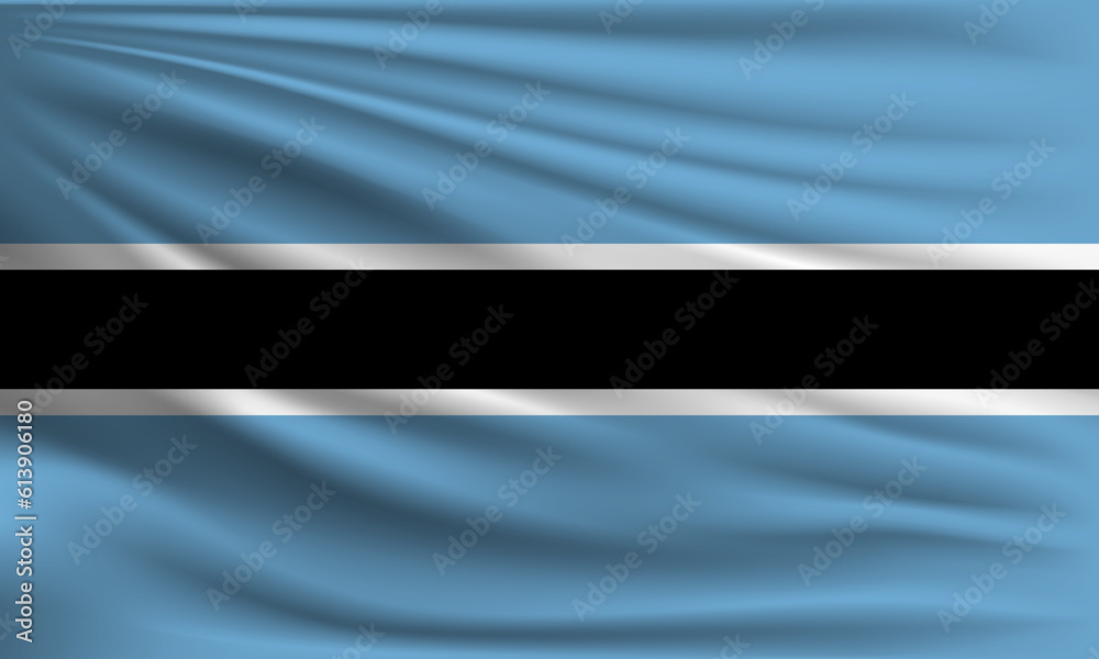 Fototapeta premium Vector flag of Botswana