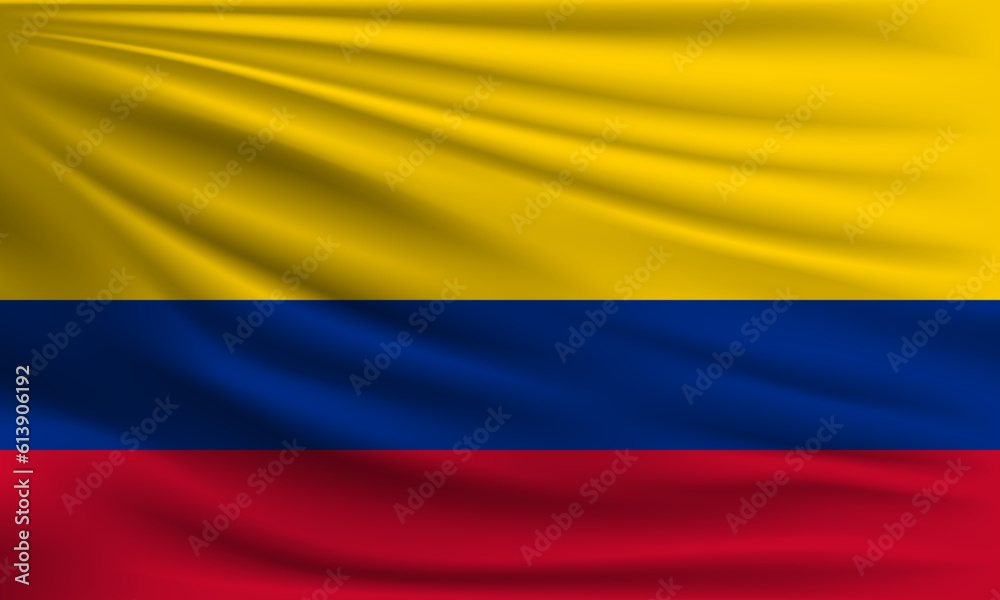 Naklejka premium Vector flag of Colombia