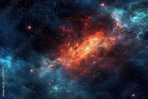 background with stars and nebula in space