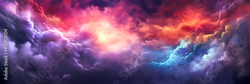 Fantastic colorful cosmic illustration