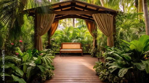 Escaping to Paradise: Discover the Allure of a Tropical Oasis Pergola