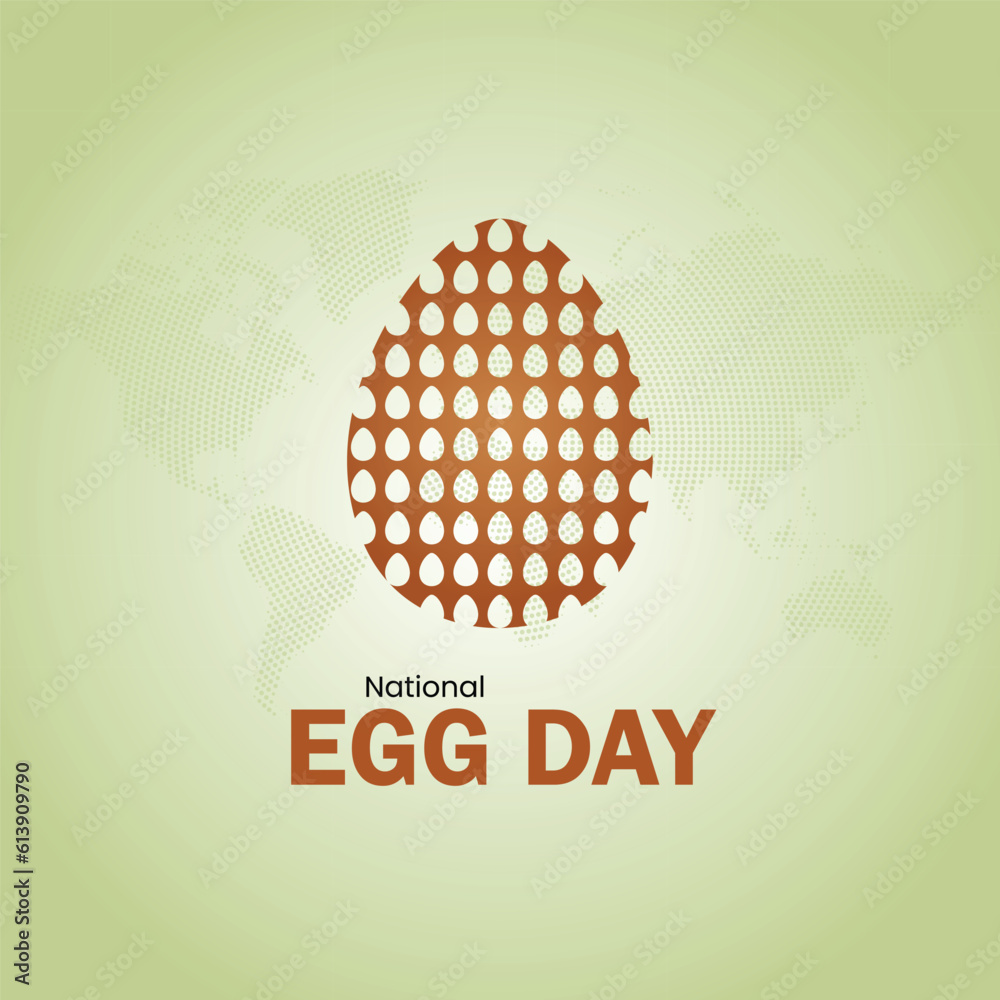 National Egg Day. Holiday in United States, celebrated annual in June. National egg day template for background, banner, card, poster vector illustration National Egg Day. Holiday in United States, celebrated annual in June. National egg day template for background, banner, card, poster vector illustration