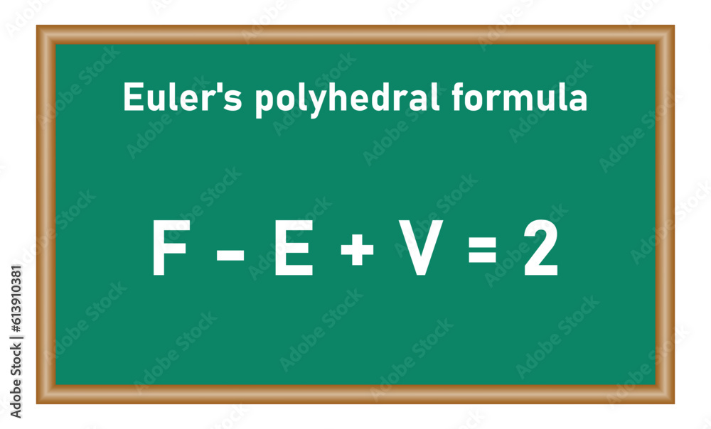 Euler s polyhedral formula in mathematics vertices faces and edges