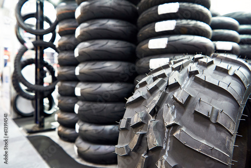 Rubber tires for motorcycles