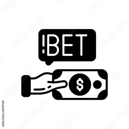 Esports betting icon in vector. Illustration