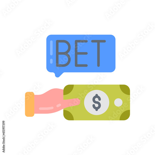 Esports betting icon in vector. Illustration