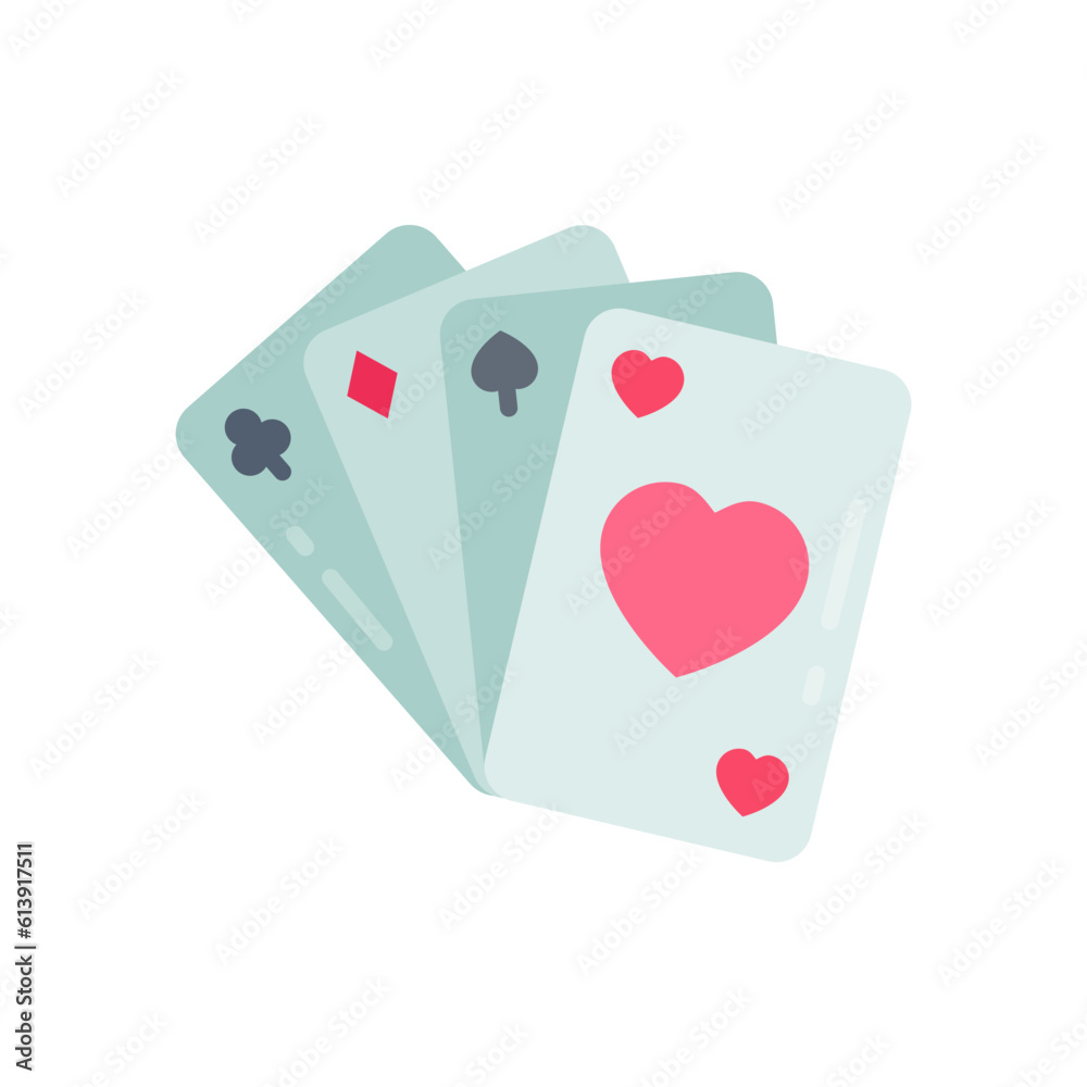 Card games icon in vector. Illustration Card games icon in vector. Illustration