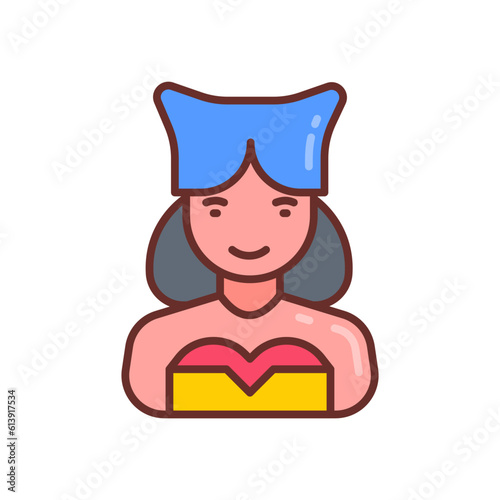 Esports cosplay icon in vector. Illustration