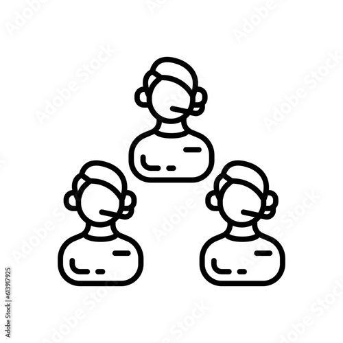 Team icon in vector. Illustration