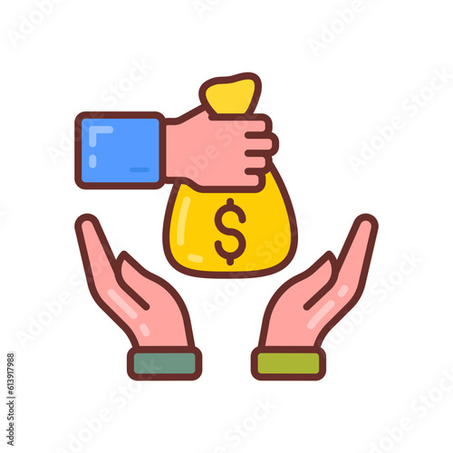 Esports Sponsors icon in vector. Illustration