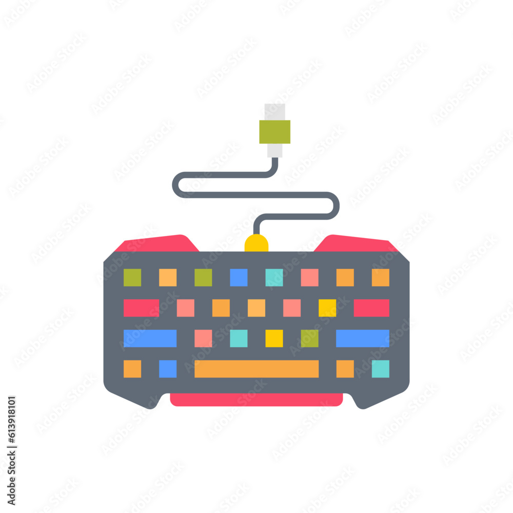 Esports keyboard icon in vector. Illustration Esports keyboard icon in vector. Illustration
