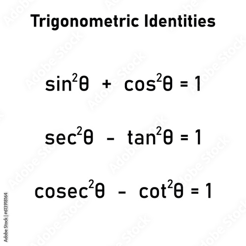 Trigonometric identities formula in math. Mathematics resources for teachers and students.