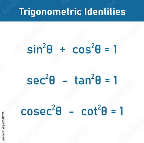 Trigonometric identities formula in math. Mathematics resources for teachers and students.
