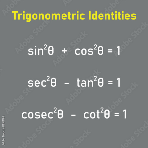 Trigonometric identities formula in math. Mathematics resources for teachers and students.