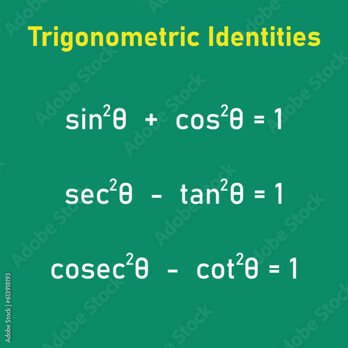 Trigonometric identities formula in math. Mathematics resources for teachers and students.