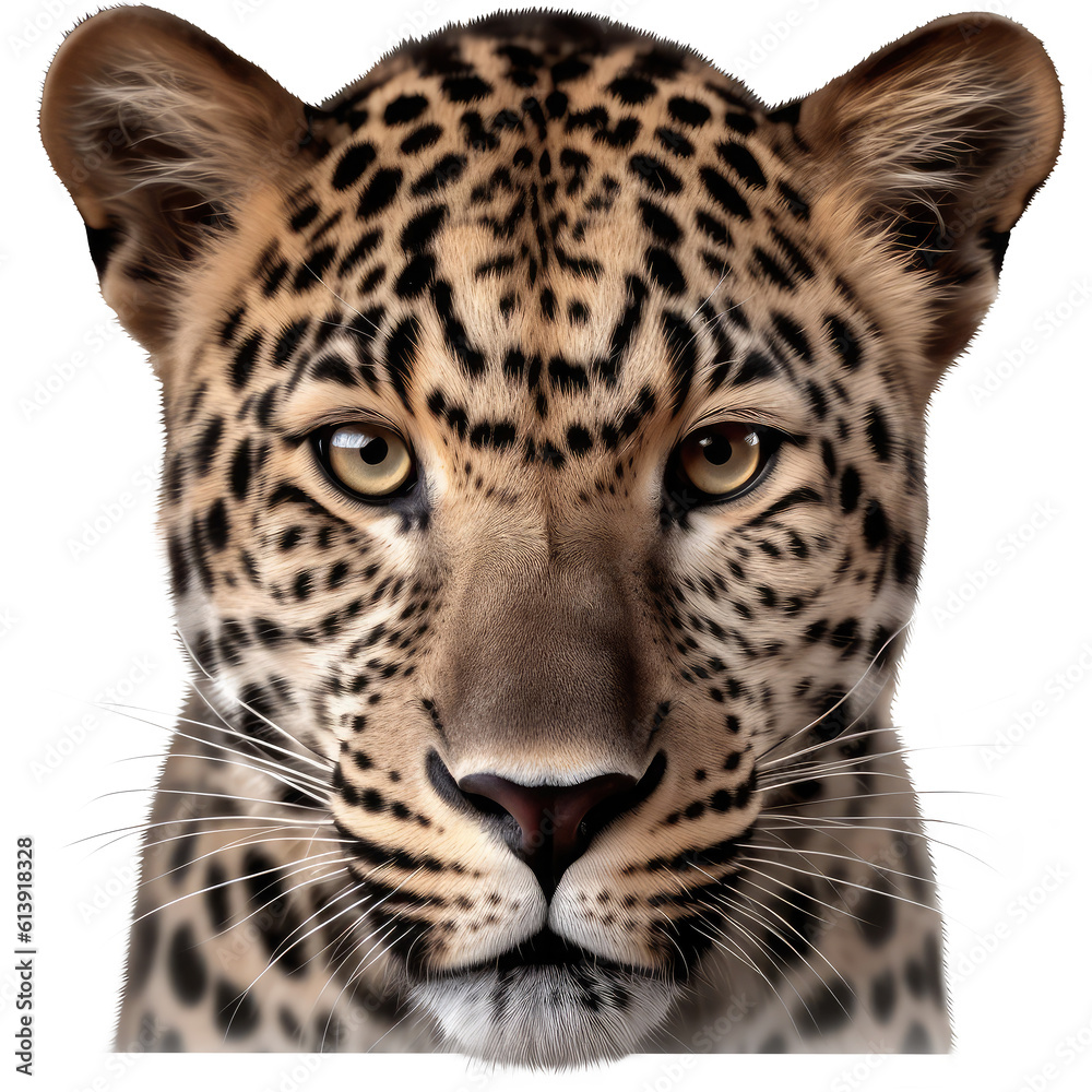 Obraz premium tiger looking isolated on white