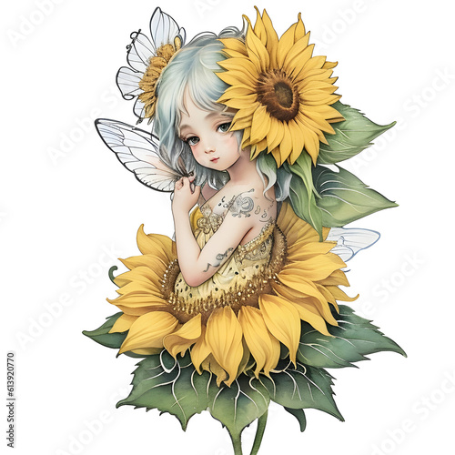 little sunflower girl 