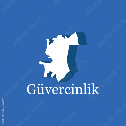 logo city of the Guvercinlik, Map of Guvercinlik city of turkey region photo