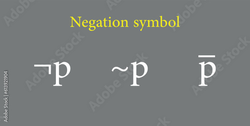 Difference negation symbol logic. Mathematics resources for teachers and students.