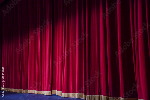 Stage curtain in Theater