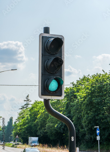 Green Traffic Light Signal UK.