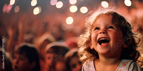 Fototapeta happy child at a concert