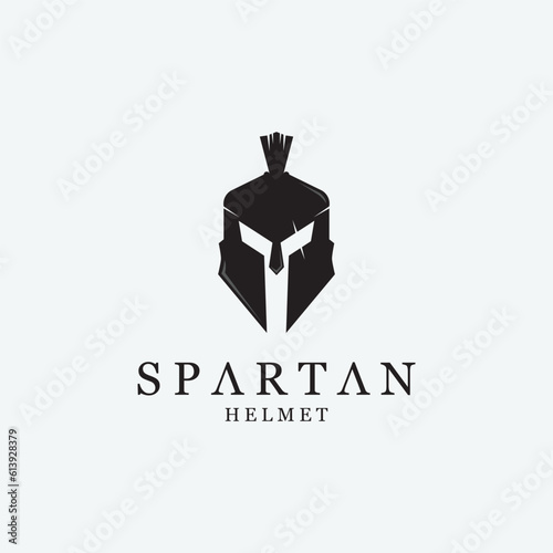 Spartan Helmet Creative Logo Icon