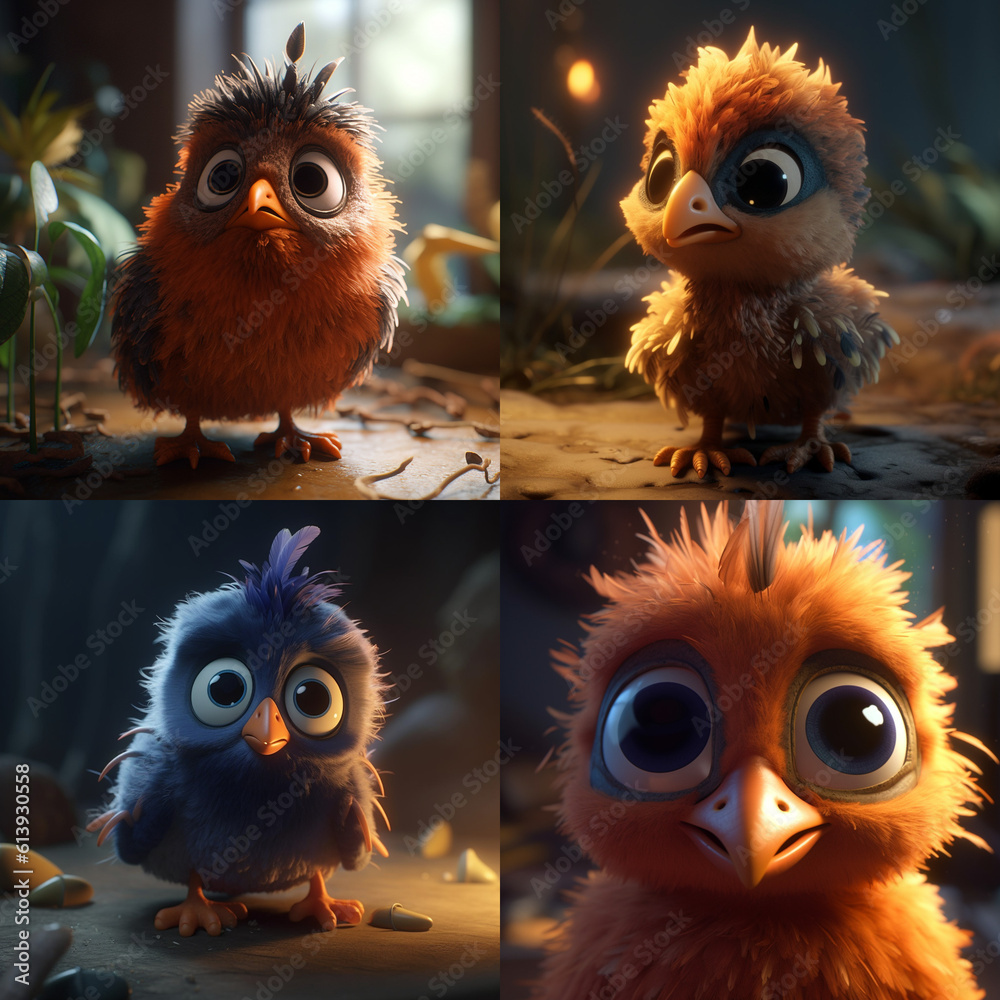 Fototapeta premium two owls on the branch