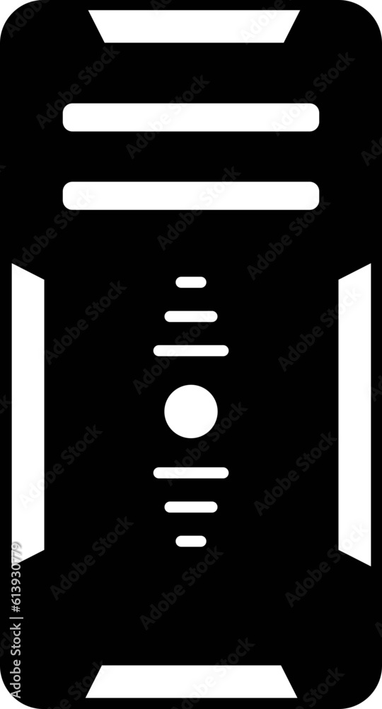 desktop home work personal computer, vector mark box. , pc case symbol ...