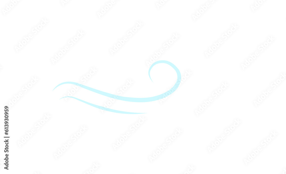 Vector illustration of wind icon Vector illustration of wind icon