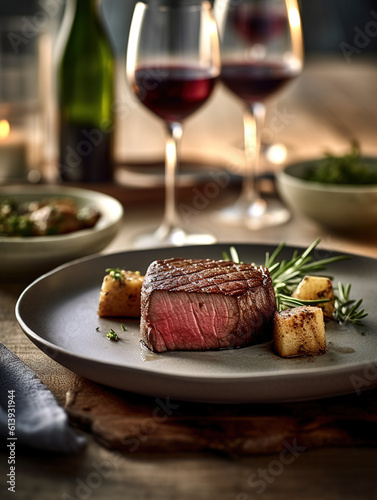 beef steak with vegetables