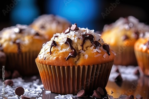 muffins with chocolate