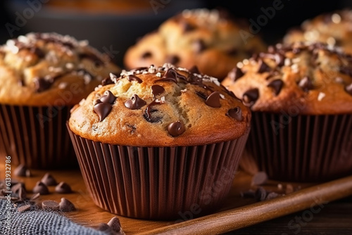 muffins with chocolate