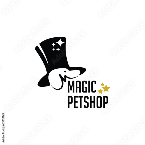magic petshop logo vector file eps