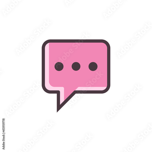 chat bubble icon design vector