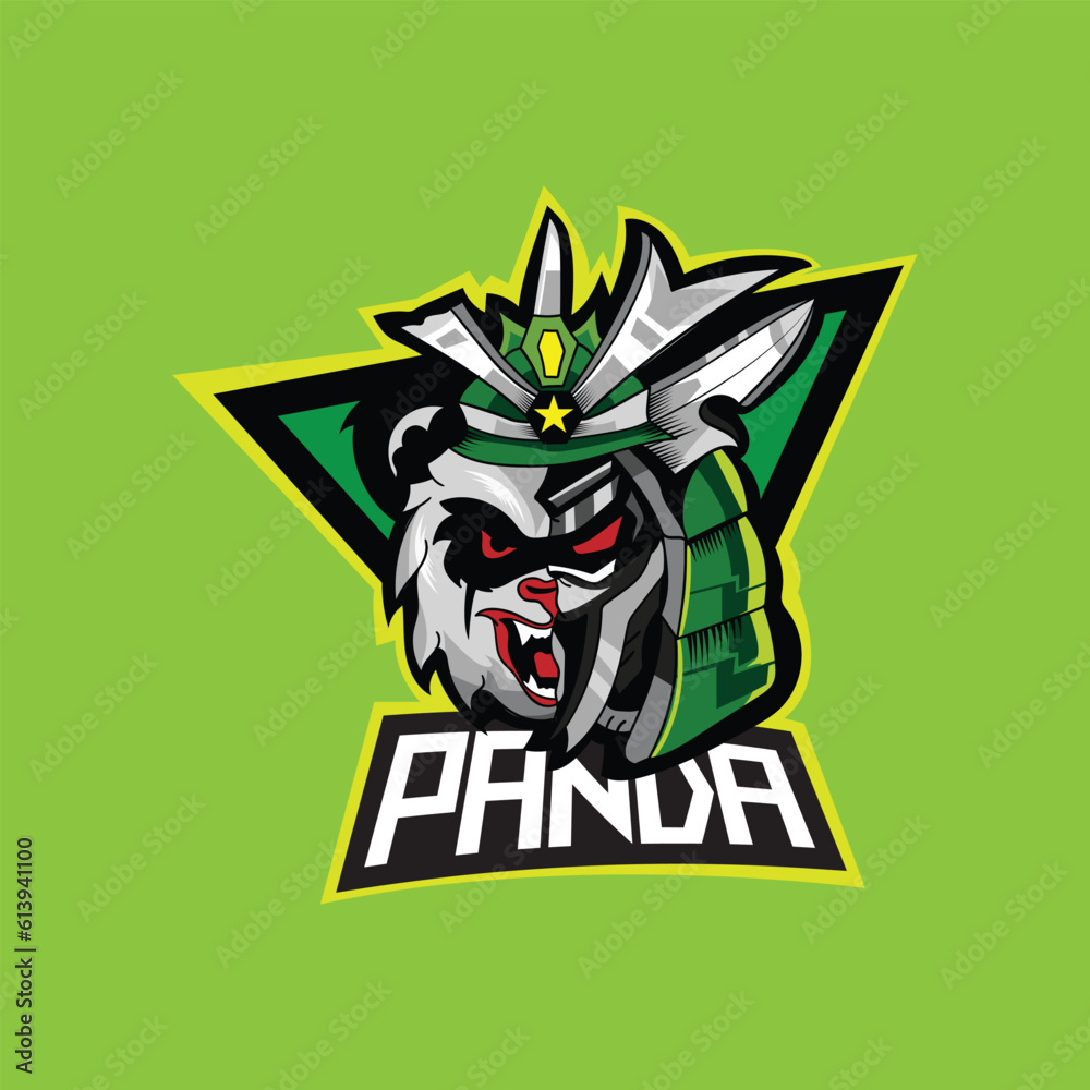 green samurai panda esport logo