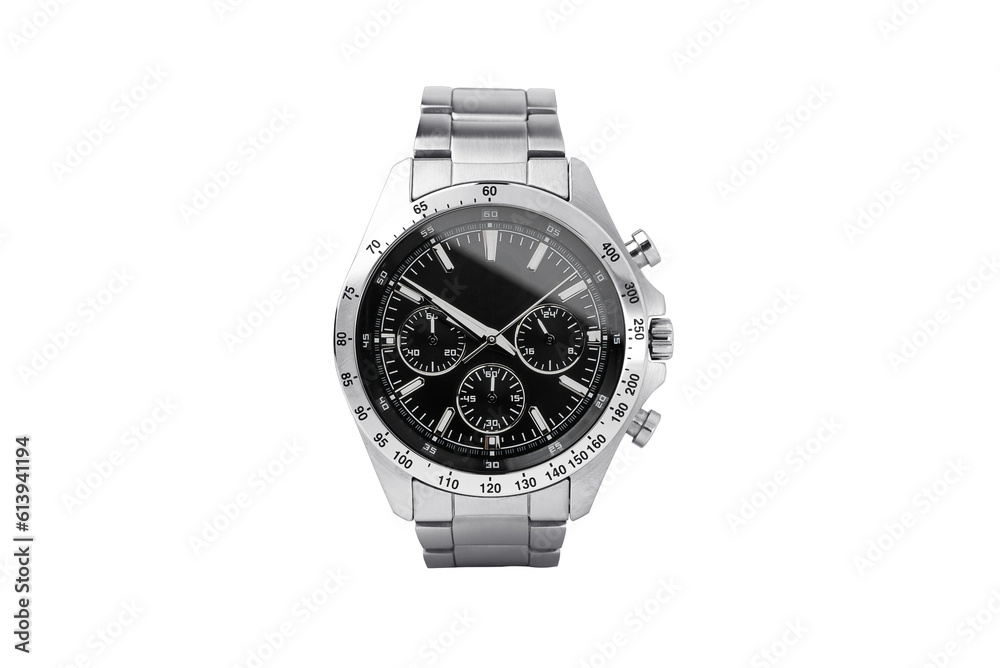 Luxury watch isolated on white background. With clipping path for artwork or design. Black.PNG Luxury watch isolated on white background. With clipping path for artwork or design. Black.PNG