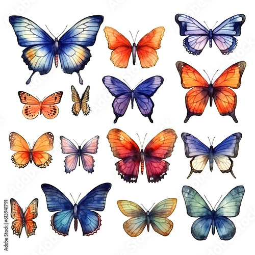 set of butterflies © Bogdan