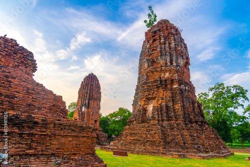 Wat Maha That in Ayutthaya historical park of Thailand and also it is the world heritage by Unesco.