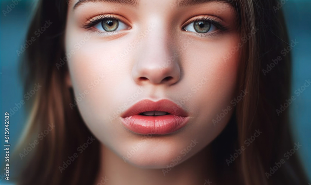 fashionable lips and mouth of a young female model.
AI GENERATIVE fashionable lips and mouth of a young female model.
AI GENERATIVE